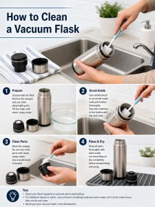 how to clean a vacuum flask